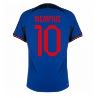 Maglie da calcio Olanda Memphis Depay #10 Seconda Maglia Mondiali 2022 Manica Corta